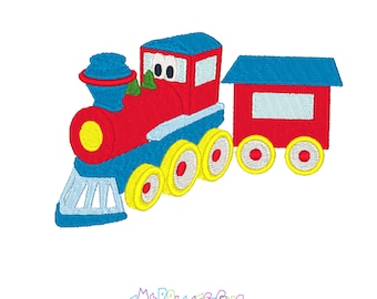 Machine Embroidery Train Design (Digital Download)