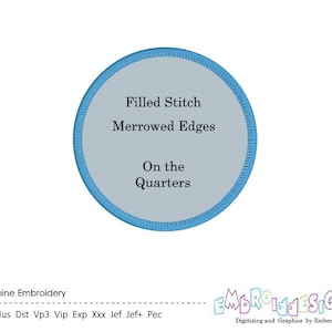 Circle Frame Embroidery Designs: Patch Border Set (Instant Download)