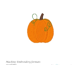 Fall Harvest Delights: Pumpkin Machine Embroidery Design
