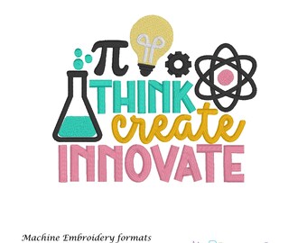 Piensa, crea, innova: diseño para bordado a máquina (descarga digital)