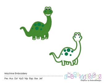 Dinosaur Embroidery Applique Designs Set Dinosaur Embroidery Design Instant Download