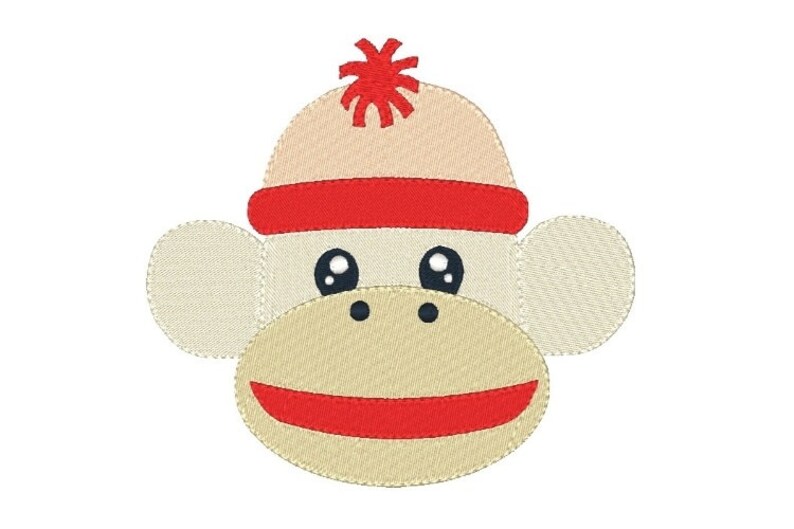 Sock Monkey Machine Embroidery Designs Set Applique Monkey | Etsy