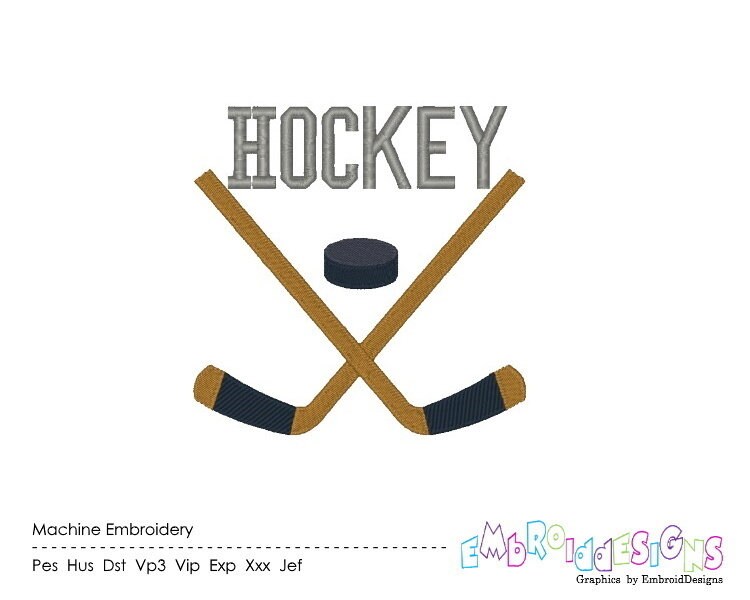 Hockey Referee Embroidery Design