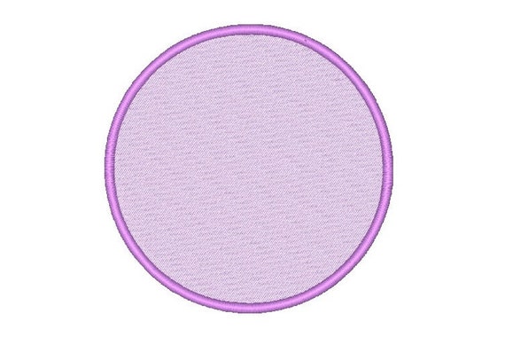 Circle Embroidery Design Filled Stitch Circles Embroidery Etsy