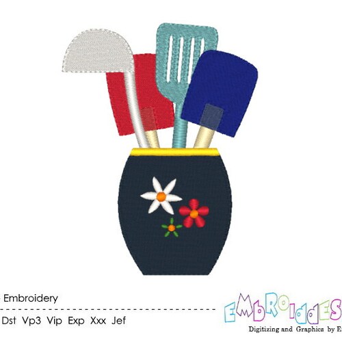 Nana's Kitchen Machine Embroidery Design Etsy