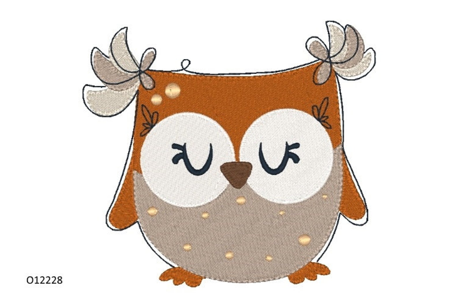 Whimsy Owl Machine Embroidery Design Owl Embroidery Designs Etsy
