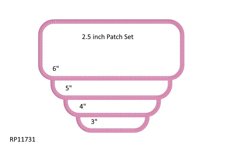 Rectangle Frame Patch Applique Border Embroidery Designs Patch Etsy