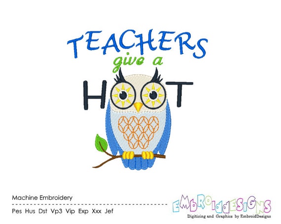 Teacher - Embroidery Files