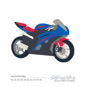 Rev up your style with Motorcycle Embroidery Designs - Bikers&#39; Digital Download