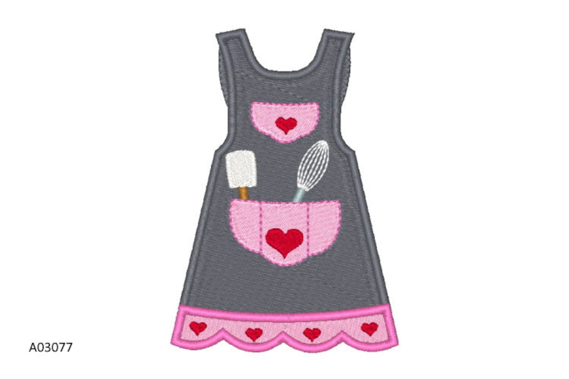 Apron Machine Embroidery Designs Kitchen Embroidery Design Etsy
