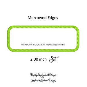 Patch-Making DIY Essential: Set of 2 Inch Rectangle Appliques with Merrowed Edges image 5