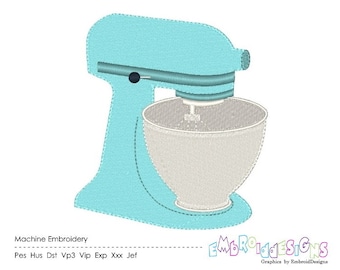 Mixer Machine Embroidery Design Kitchen Embroidery Appliance