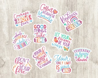 Inspirational Stickers Pack Motivational Sayings