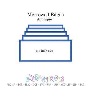 Rectangle Frame Applique Border - Embroidery Patch Making Supplies 2.5 inch