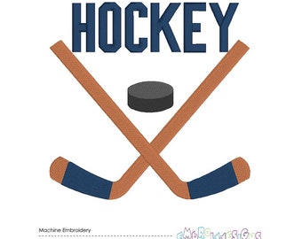 Sports Enthusiast: Hockey Sticks Embroidery Designs - Instant Download - Multiple Sizes Available
