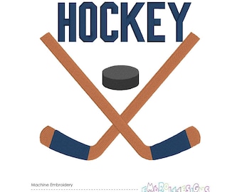 Hockey Sticks Embroidery Designs