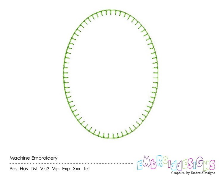 Oval Embroidery Designs Ovals Applique Embroidery Design Blanket Stitch ...