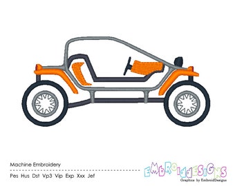 Diseño de bordado para ATV: Vehículo todoterreno de 4 ruedas (descarga digital)