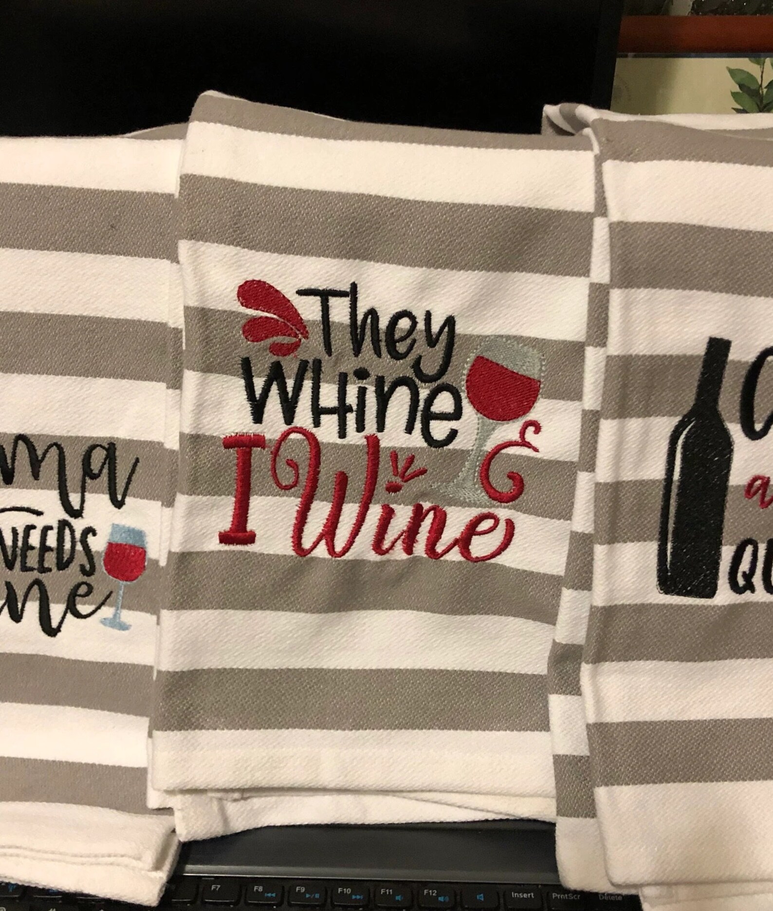 Wine Machine Embroidery Design Embroidery Designs Mother Etsy