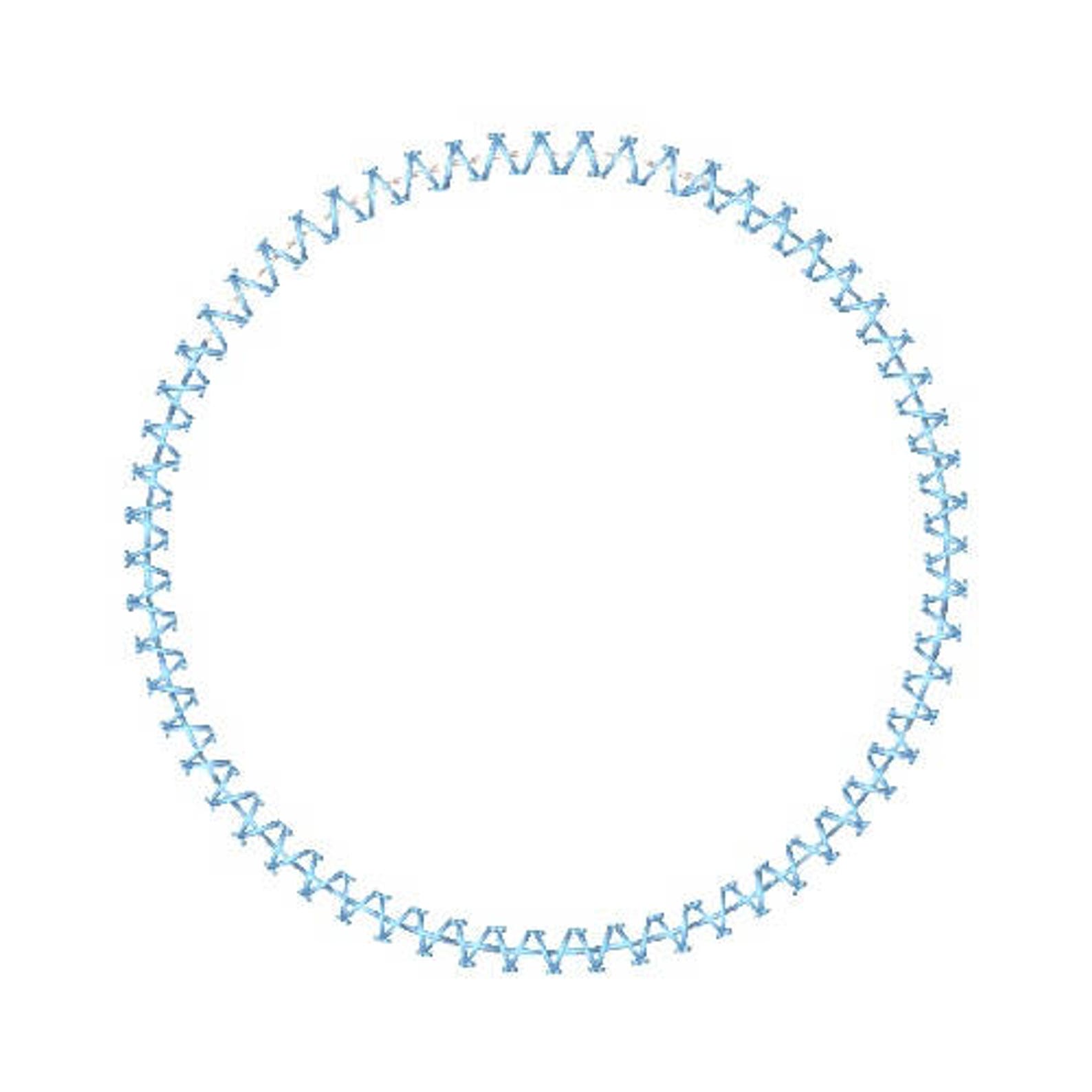 Circle Embroidery Designs Set of 4 Blanket Stitch Applique Etsy