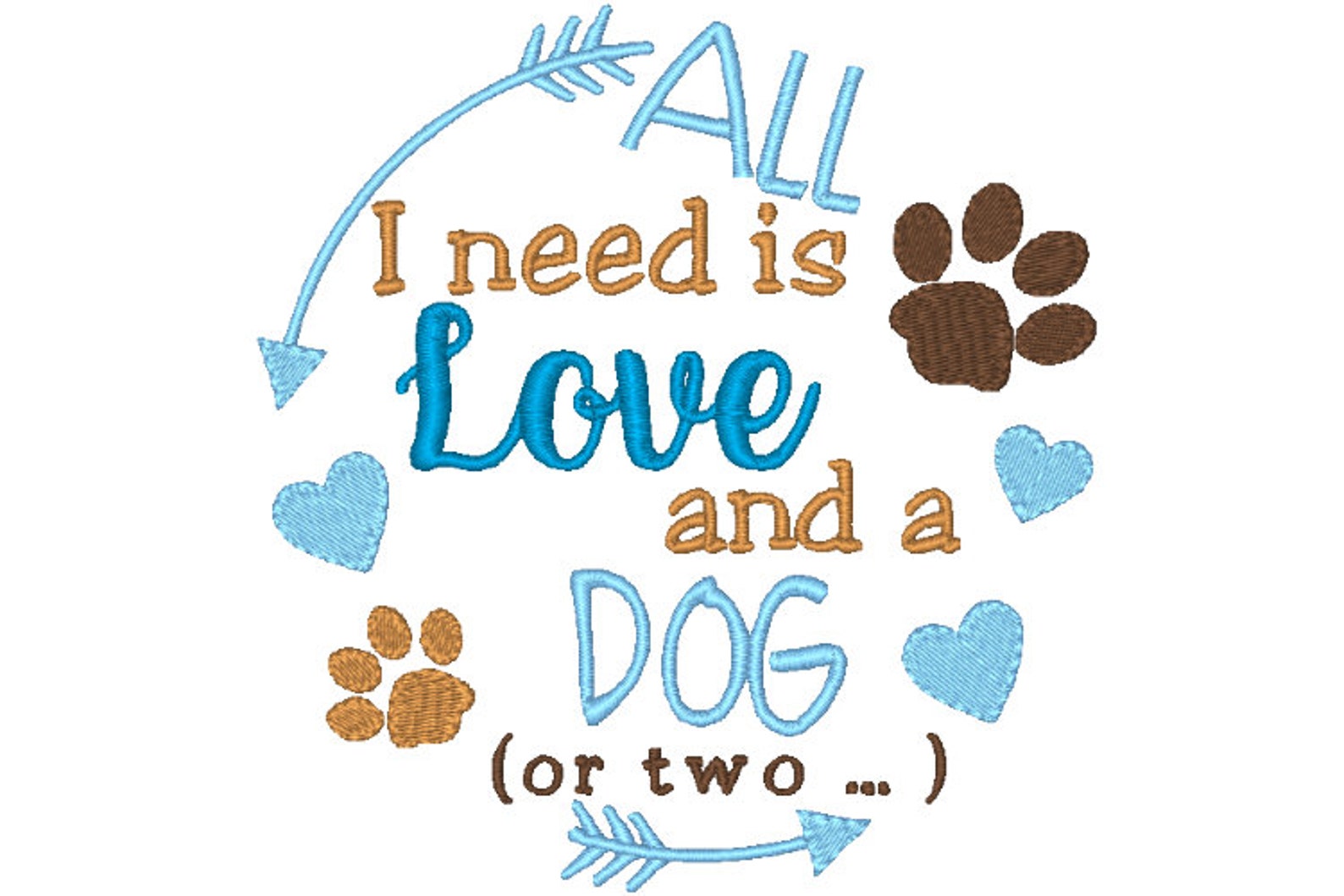 Dog Embroidery Design Saying Machine Embroidery Dog Lovers Etsy