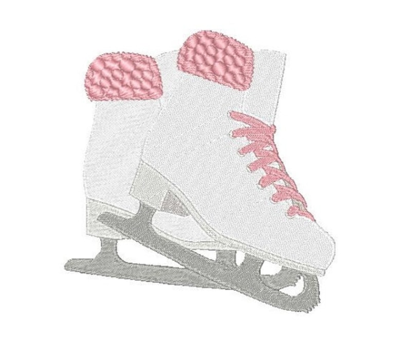 Ice skates machine embroidery design ice skate embroidery  etsy