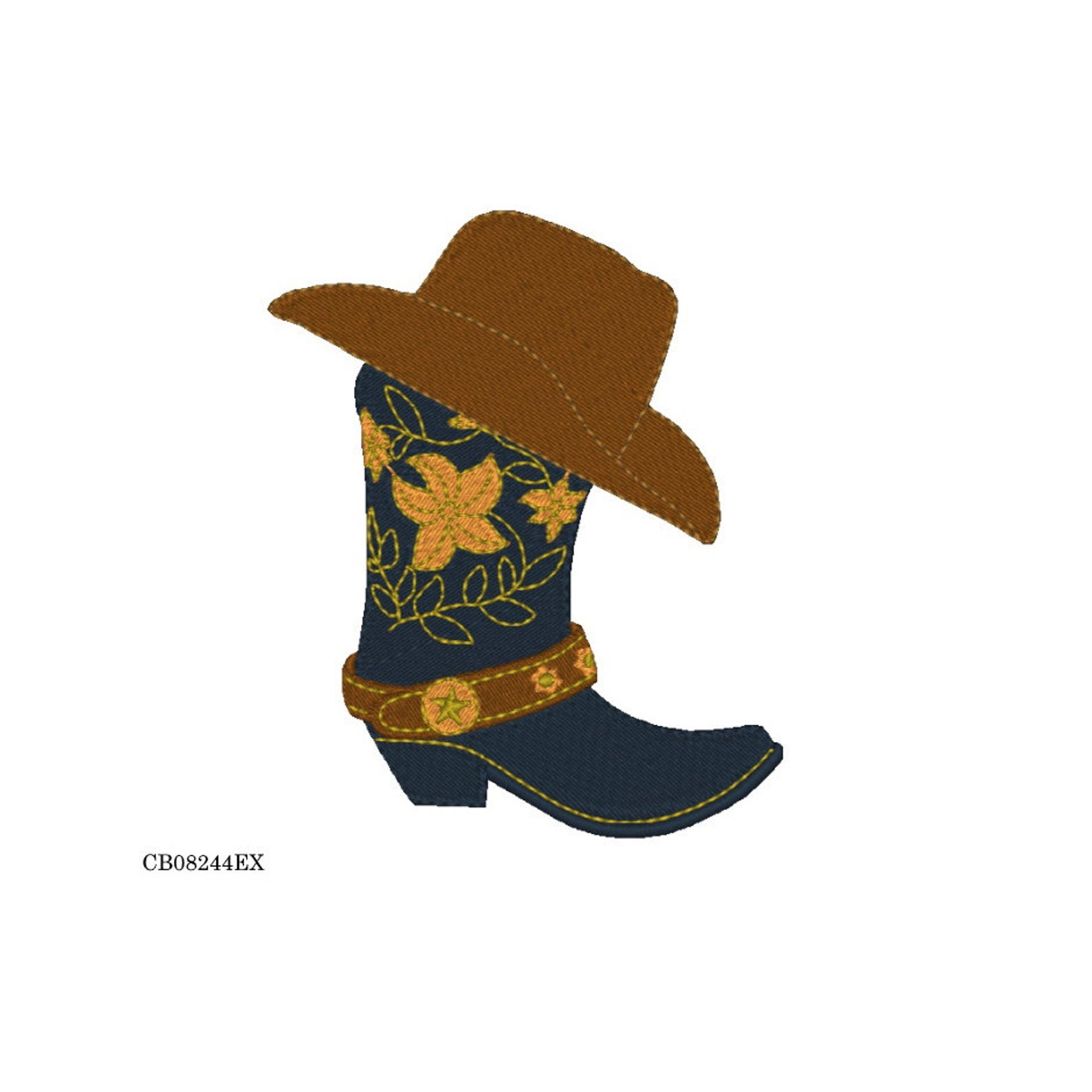 Cowboy Boot Machine Cowboy Boot Machine Embroidery Design | Western Boot Pattern - Etsy