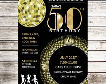 70s invitation etsy