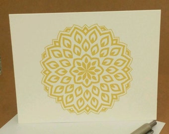 Mandala Note Cards, Stationery Set of 8 Blank Note Cards, Note Cards with Envelopes, Folded Greeting Cards, Thank You Notes, Gifts for Her!