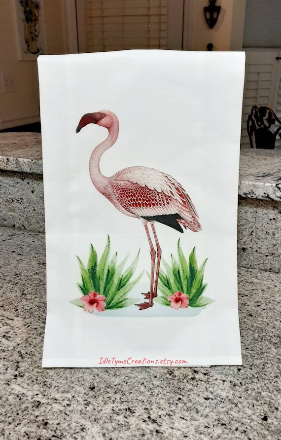 Pink Flamingo Paper Towel Holder