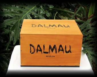 Dalmau Rioja Wine Crate, Marqués de Murrieta, Spain, Home Wine Bar Decor, Wedding Gift Card Box, Wine Crate Gift Box, Storage Container.