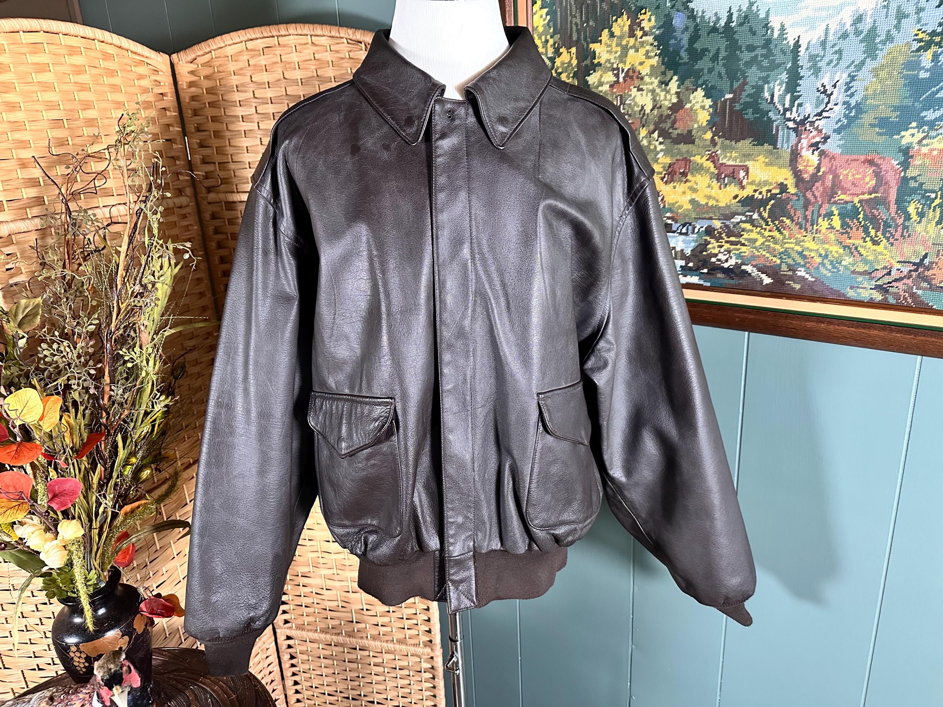 Cooper Leather Jacket Vintage - Etsy