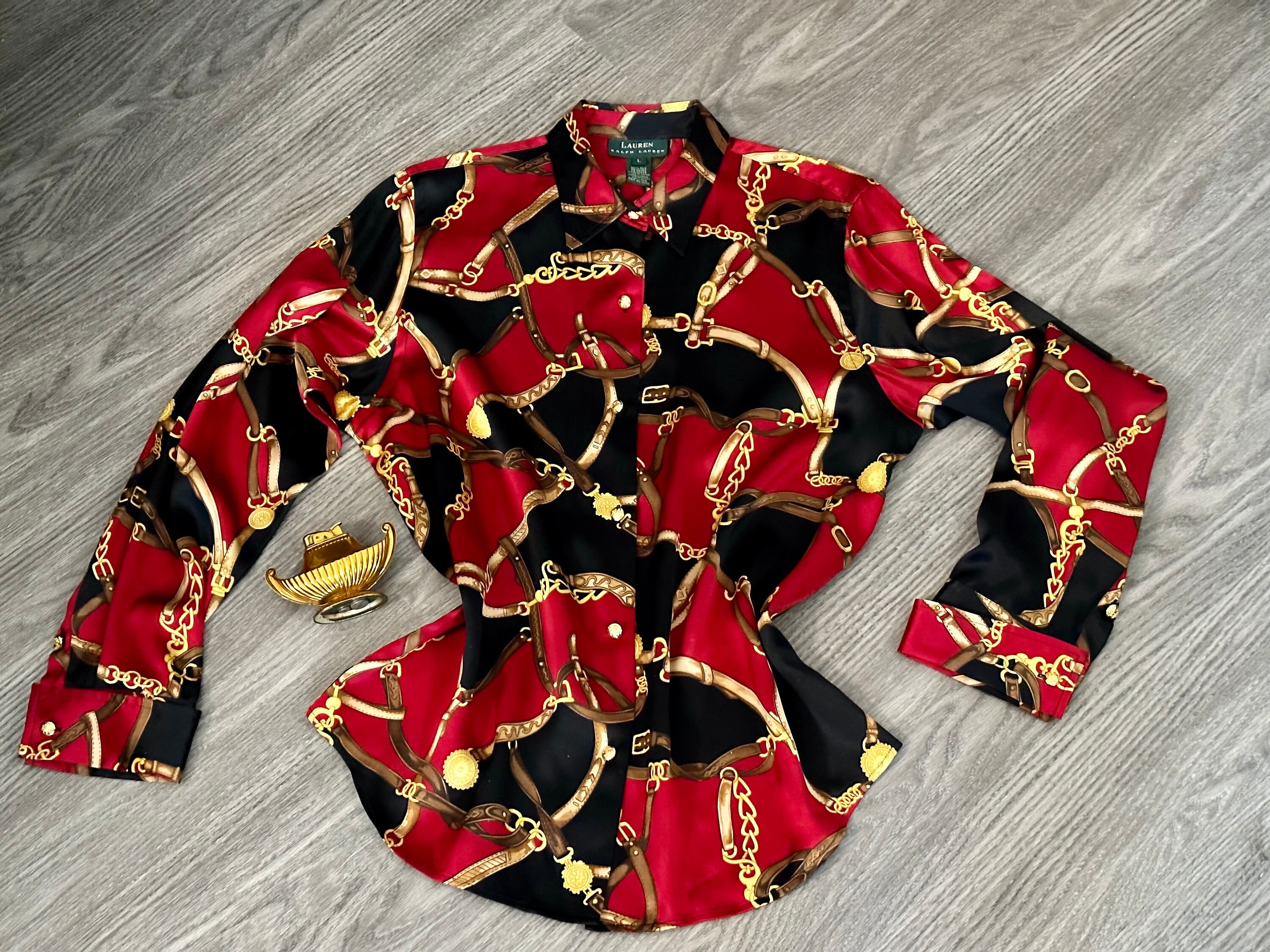 ralph lauren chain print shirt