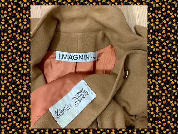 Vintage 1970s I Magnin Preppy Cashmere Coat w/Ple… - image 10