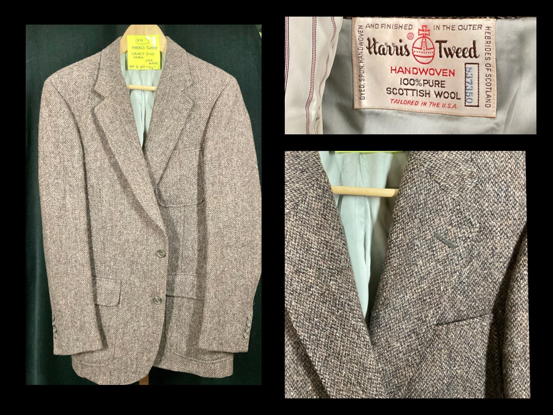 harris tweed jacket 40r
