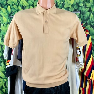 70s Nylon Polo Shirt - Etsy