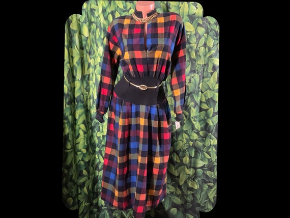 Vintage 70s does 50s Buffalo Check Plaid Flannel … - image 1