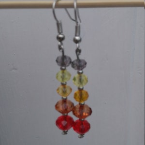 Bead earrings flame image 2