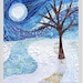 PDF Art QUILT PATTERN Winter Moon / Quilt Pattern / Quilting Patterns / Gifts for Quilters / Art Quilt Patterns / Landscape Pattern