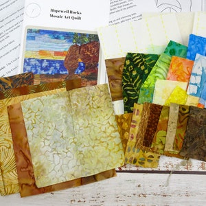 Ocean Art Quilt Pattern Kit / Kit Do it Yourself / Gifts for Quilters / Beginner Quilt Kit / Hopewell Rocks /