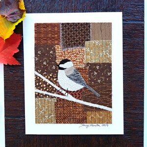 PDF Art QUILT PATTERN Chickadee / Bird Quilt Pattern / Quilting Patterns / Gifts for Quilters / Art Quilt Patterns / Chickadee Quilt image 2