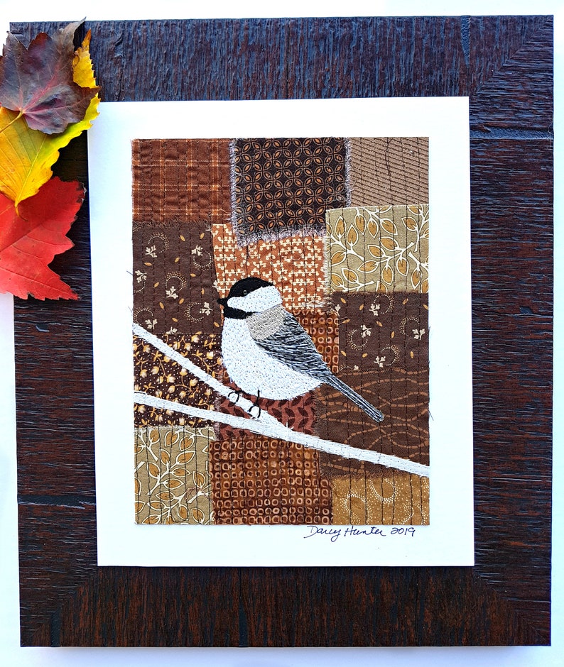 PDF Art QUILT PATTERN Chickadee / Bird Quilt Pattern / Quilting Patterns / Gifts for Quilters / Art Quilt Patterns / Chickadee Quilt image 2