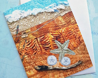 Beach Print Card / Note Cards Handmade / Blank Note Cards / Blank Greeting Cards / Handmade Art Cards / Assorted Cards / Mini Note Cards