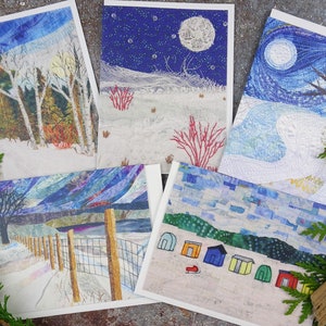 Cartes Paysage hivernal / Paquet de cartes de vœux / Paquet de cartes de Noël / Cartes vierges avec enveloppes / Paquet de cartes de voeux / Cartes de correspondance vierges