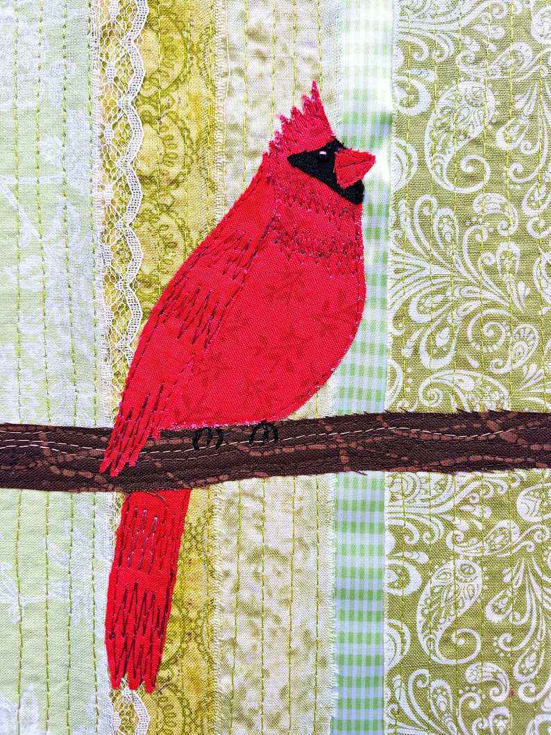 PDF Art QUILT PATTERN Cardinal / Bird Quilt Pattern / Quilting Etsy