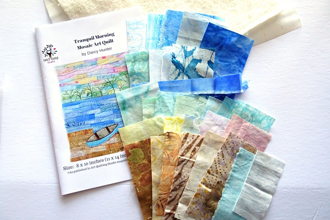 Art Quilt Kit and Pattern Tranquil Morning / Kit Do It Etsy
