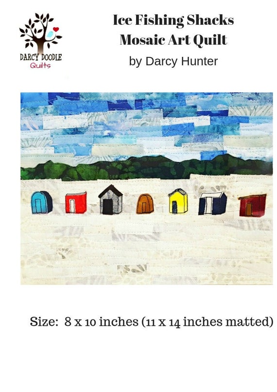 PDF Art QUILT PATTERN Ice Fishing Shacks/ Quilt Pattern / | Etsy
