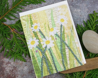 Daisies Art Print Card - Blank Floral Note Cards