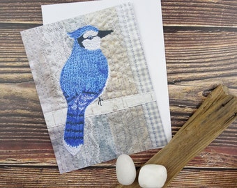 Blue Jay Print Card / Note Cards Handmade / Blank Note Cards / Blank Greeting Cards / Handmade Art Cards / Bird Lover Gift