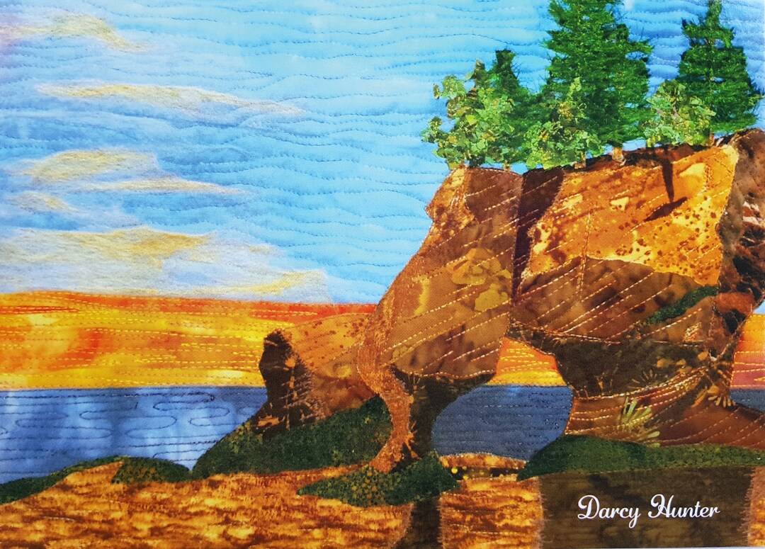 Hopewell Rocks 5x7 Fine Art Print / Postcards for Framing / Textile Art ...
